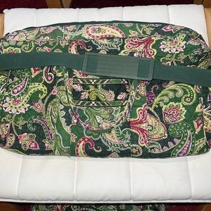 Vera Bradley Chelsea Green Overnight  Bag